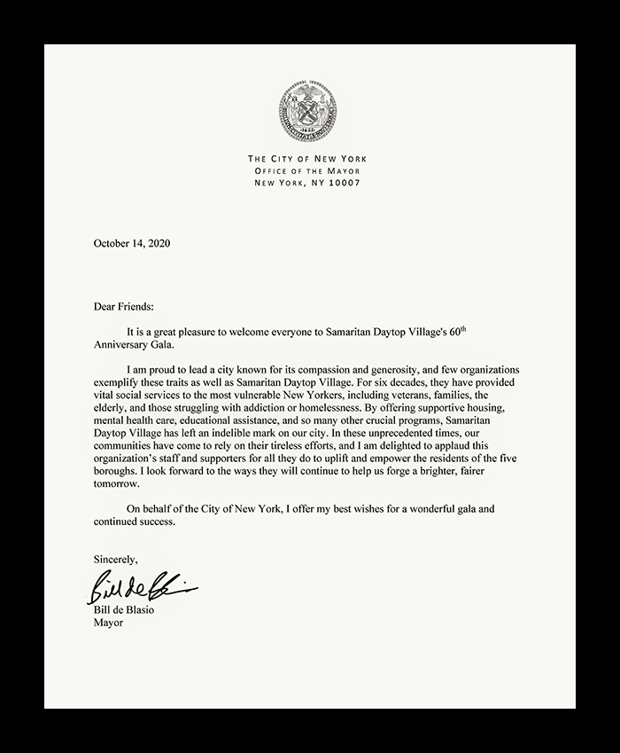 de Blasio letter